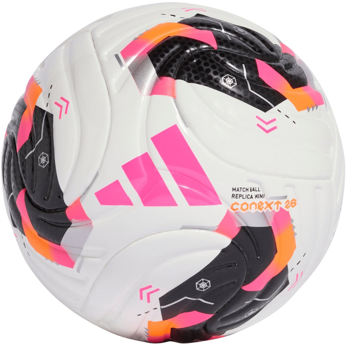 Adidas Conext 26 Mini Voetbal wit-zwart-roze - Maat 1