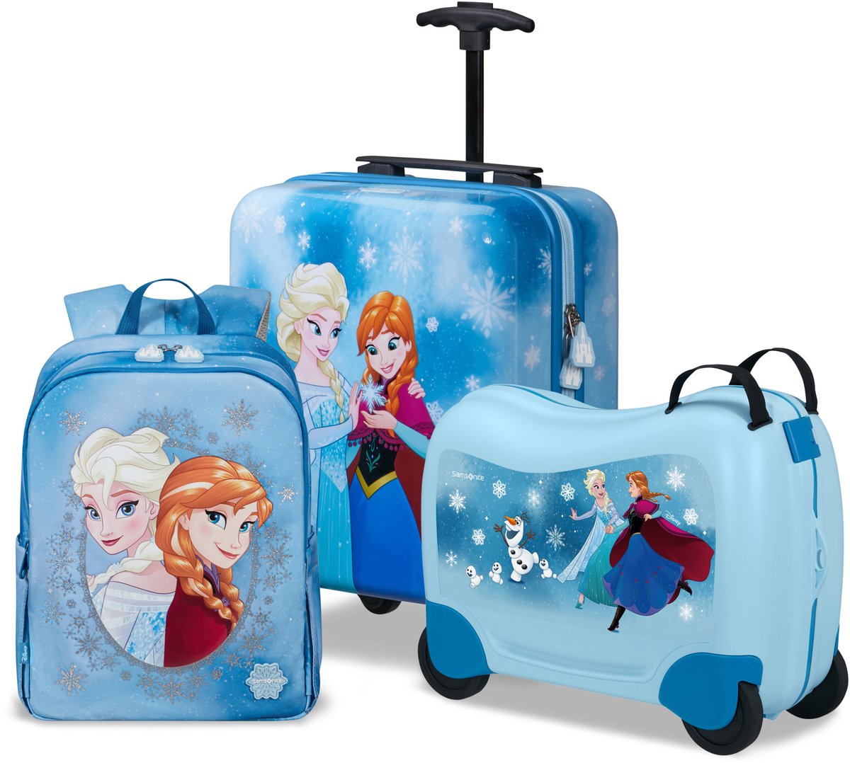 Samsonite Kinderkoffer - Dream2Go Disney Ride - on Suitcase Disney Frozen Magic Lichtblauw 52cm — afbeelding 13
