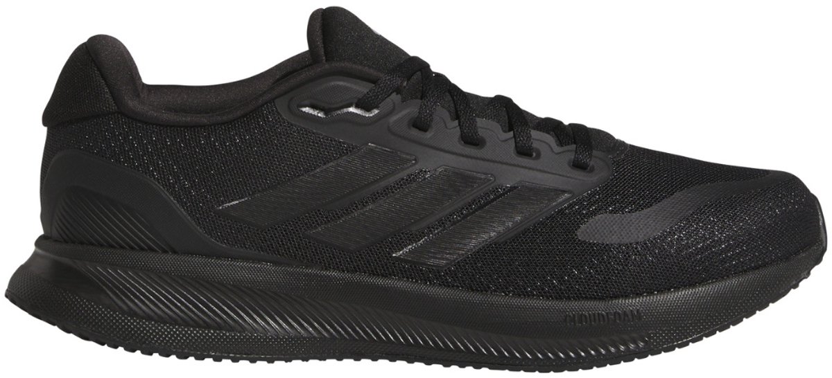adidas Runfalcon 5 Wide Running Heren Hardloopschoenen Zwart