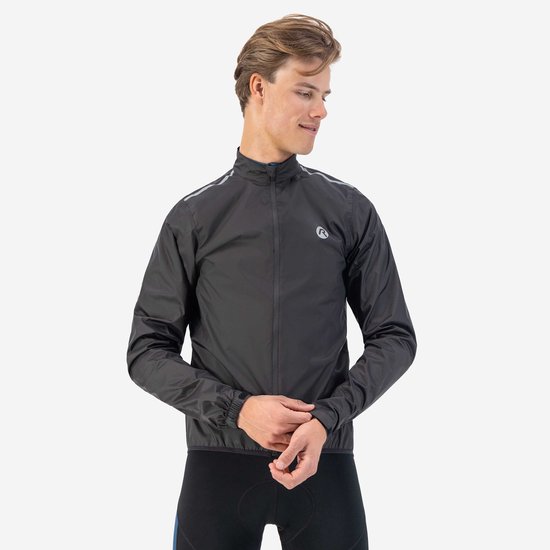 Ettore Heren Fietsjack Waterdicht Ademend Hoge Zichtbaarheid Reflecterend Zilver - Night Glow - S