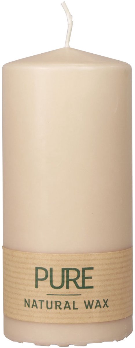 PURE stompkaars beige Wenzel kaarsen 130/60mm