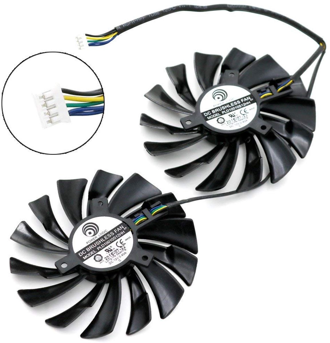Grafische Kaart Ventilator - PC Koeler - Component Koeling - 4-Pin Connector - 10cm Diameter
