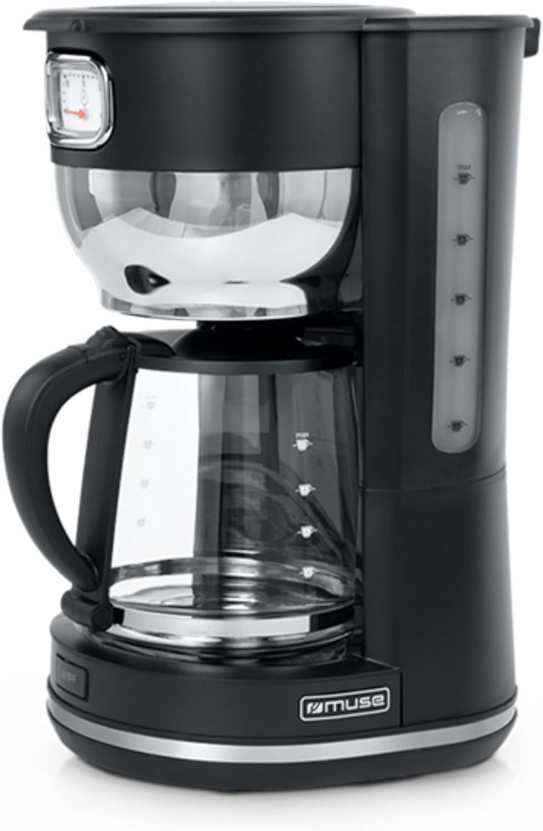 Koffiezetapparaat met Glazen Kan en Warmhoudfunctie, 10 Kopjes