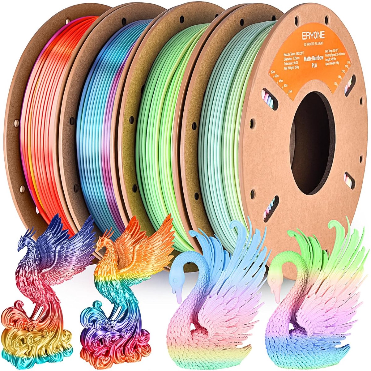 3D Printer Filament - PLA Spoelen Set - Creatief Printen - Zijdeglans Finish - 175 mm Diameter - Veelkleurig
