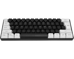 Allecto - Gaming Keyboard - Mini 60% - RGB Verlichting - Ergonomisch Mechanisch - 61 Toetsen - Bedraad - Geschikt voor Gamers en Werk - Zwart