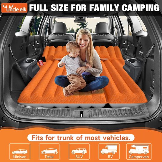 Opblaasbare Auto Luchtmatras voor SUV en Kofferbak - Comfortabel Slaapbed voor Reizen en Camping van Merkloos — afbeelding 5