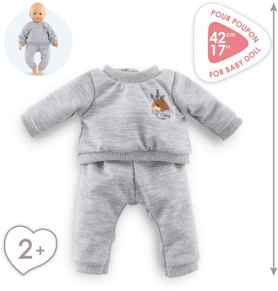 Corolle Poppen Joggingpak Grijs Kleine Ontdekker 42cm - Poppenkleding. — afbeelding 5