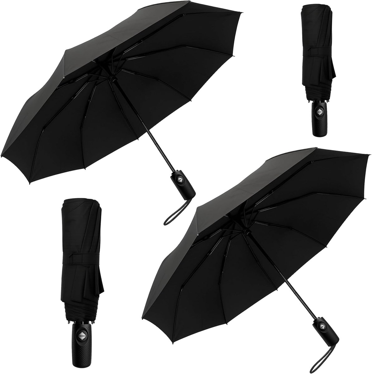 Stormvaste Reisparaplu - Compact & Automatisch Open/Dicht - Winddicht en Lichtgewicht