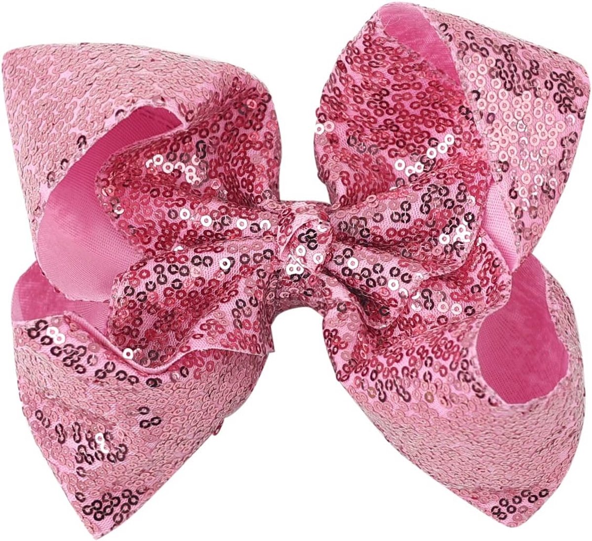 Grote Roze Glitter Haarspeld met Pailletten voor Meisjes