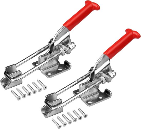 Snelsluiting Rvs 2x Verticale Snelsluiting Klem - RVS Hendelvergrendeling voor Kisten en ...