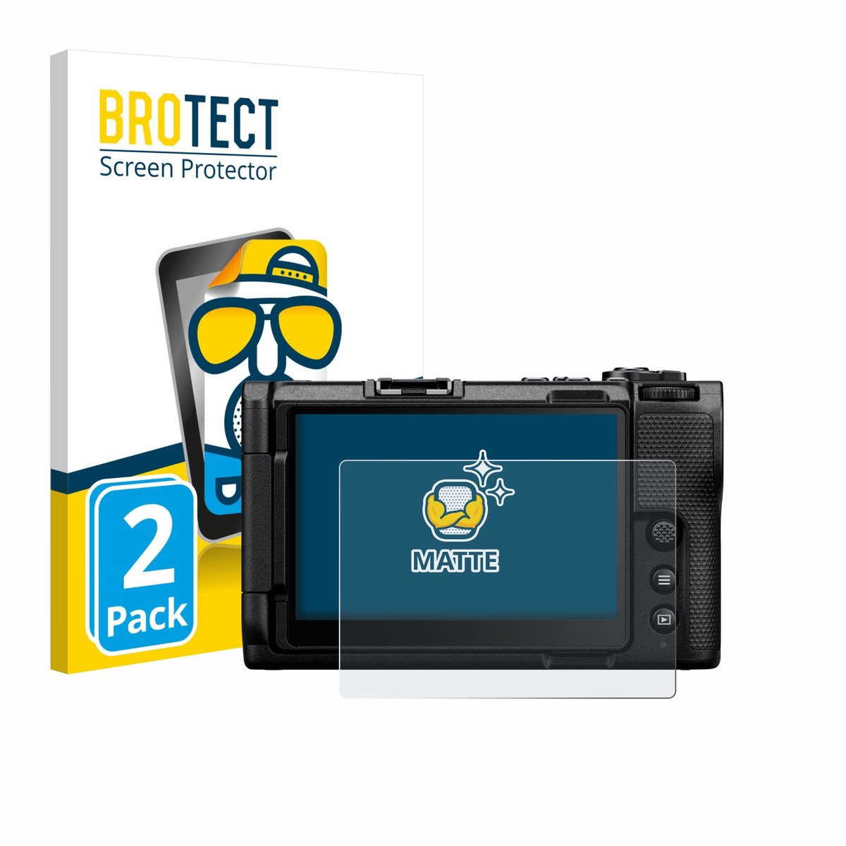 BROTECT - Screenprotector voor Nikon ZR 2025 - Folie Beschermfolie matte 2 Stuks