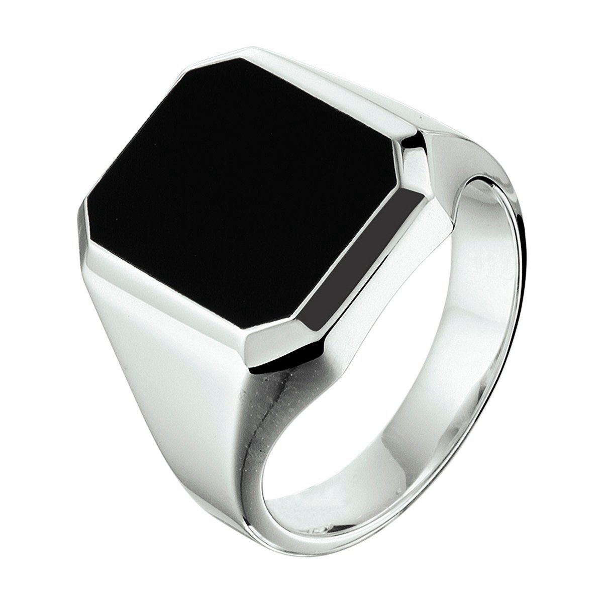 Zegelring massief onyx 13 x 11 mm
