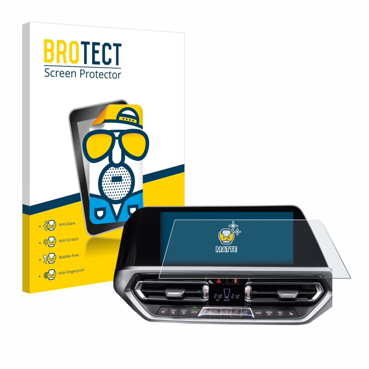 BROTECT - Screenprotector voor BMW 3 G20 2020 - Folie Beschermfolie matte