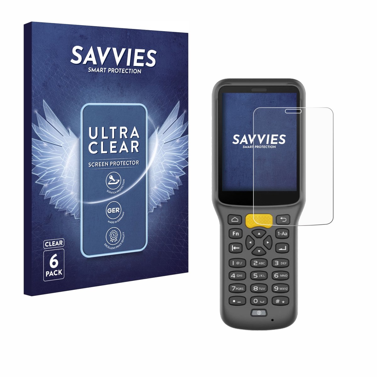 Savvies - Screenprotector voor Newland MT37 Baiji - Folie Beschermfolie transparant 6 Stuks