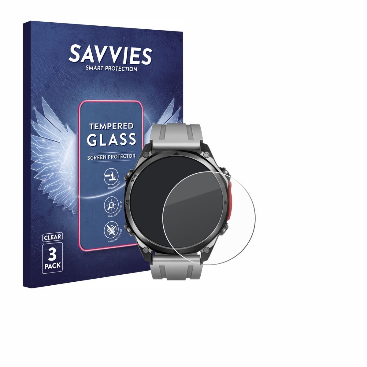 Savvies - Glas Screenprotector voor Doogee Anywise W1 Pro - Gehard Beschermglas 9H 3 Stuks