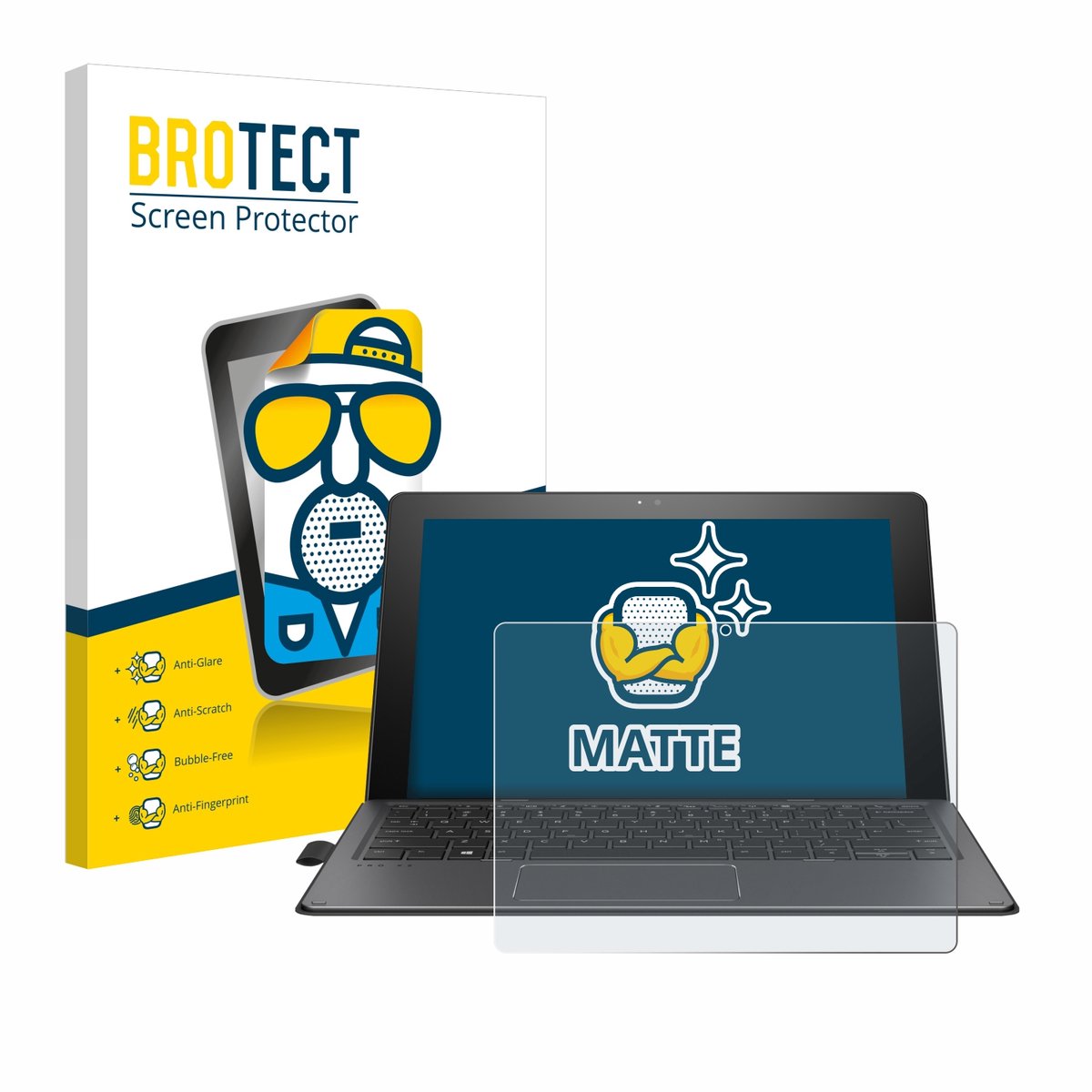 BROTECT - Screenprotector voor HP Pro x2 612 G2 - Folie Beschermfolie matte