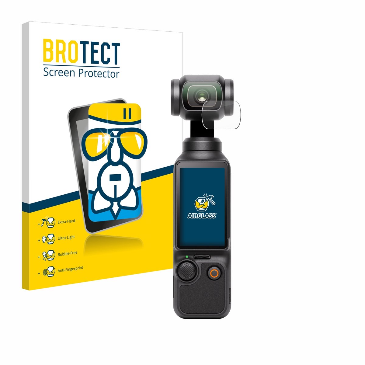 Screenprotector voor DJI Osmo Pocket 3 (Lens) Beschermglas transparant