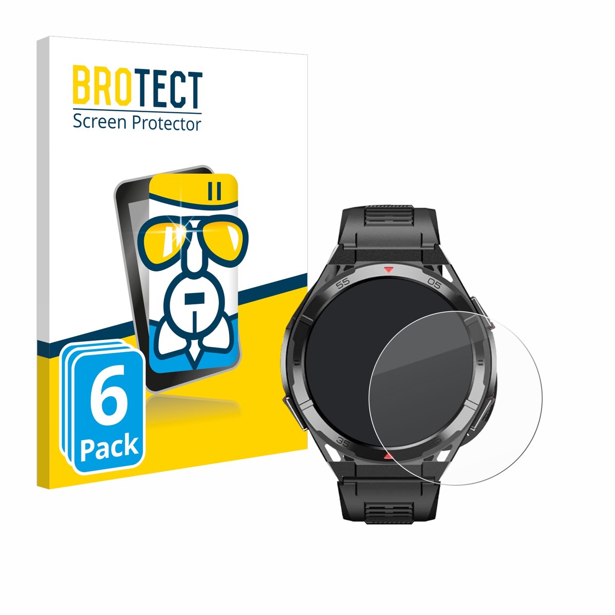 Screenprotector 6 Stuks voor Oukitel BT12 1.43" Beschermglas transparant