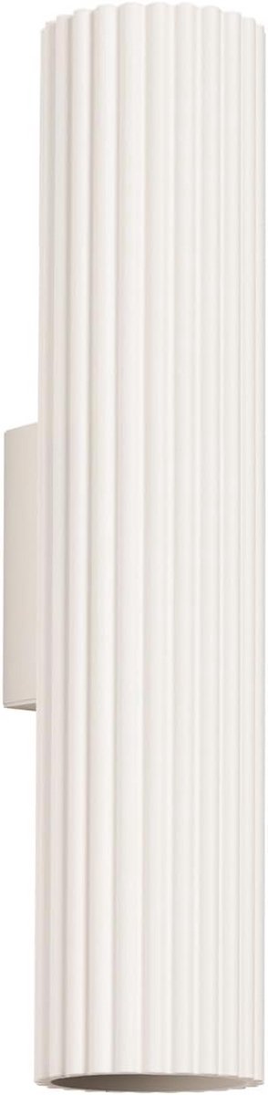 Moderne Plafondspot - Wandlamp van Aluminium in Karbon Beige - 6,5 x 8 x 30 cm