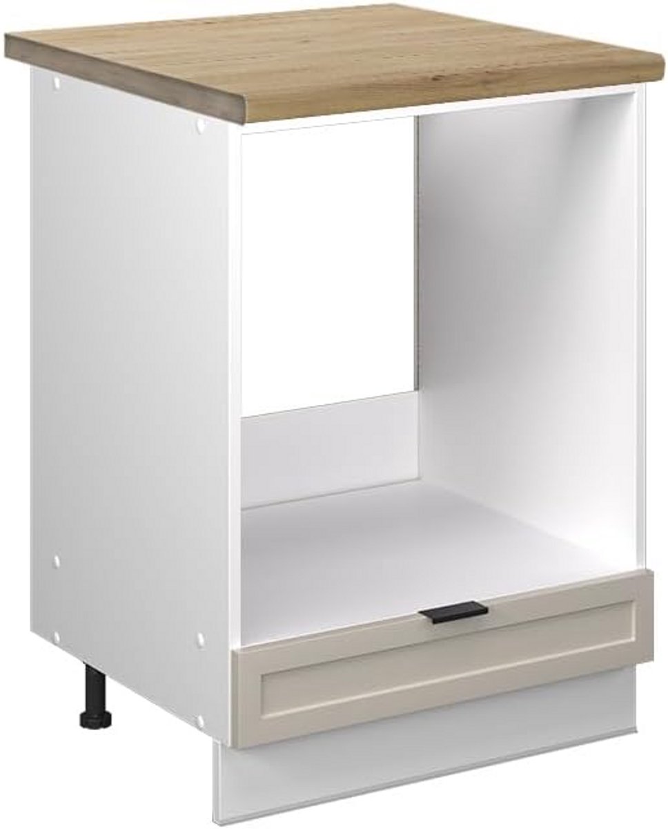 Inbouwkast Oven en Magnetron 60 cm Breed Grijs Beige