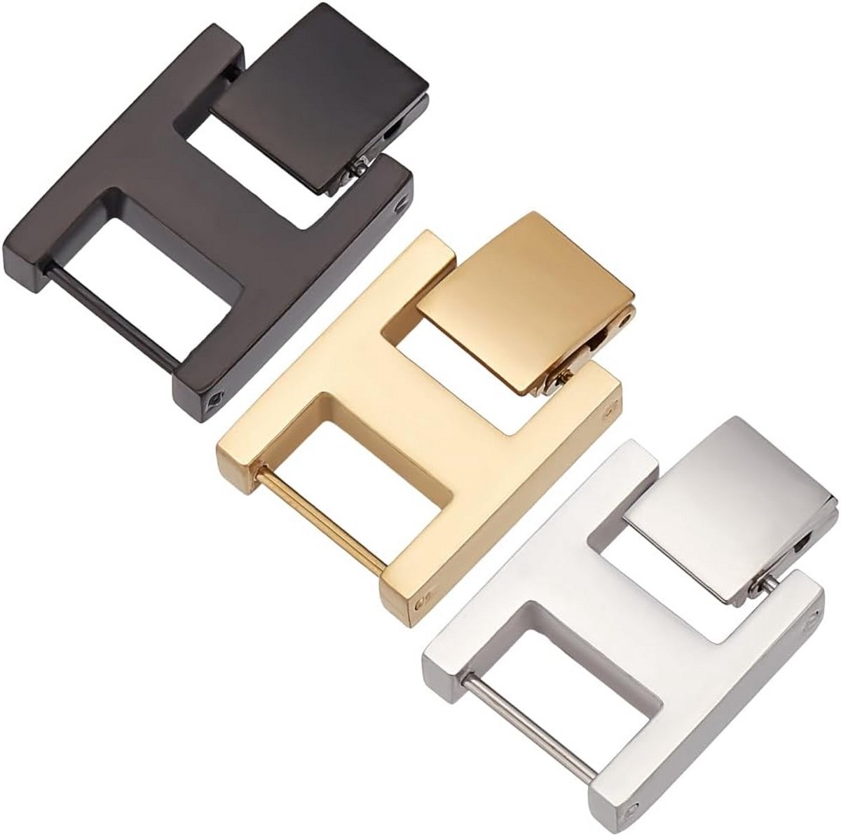 3 Kleuren Roestvrijstalen Vouwsluitingen voor Armbanden en Horlogebanden - Reparatie en Verlenging