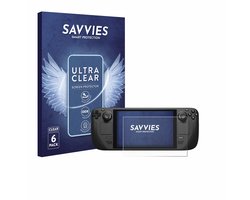 Savvies - Screenprotector voor Valve Steam Deck / OLED - Folie Beschermfolie transparant 6 Stuks