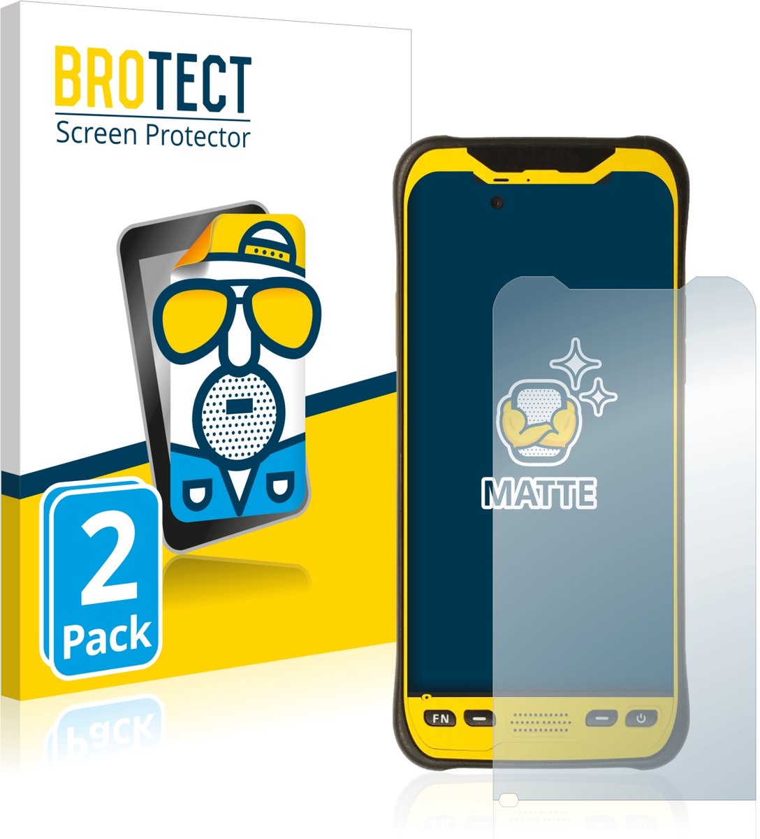 BROTECT - Screenprotector voor Trimble TDC600 - Folie Beschermfolie matte 2 Stuks