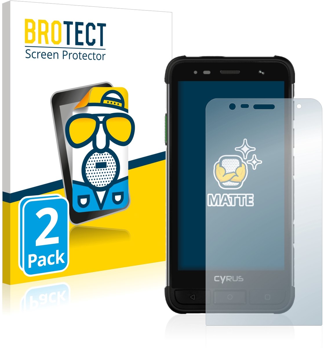 BROTECT - Screenprotector voor Cyrus CS45 XA - Folie Beschermfolie matte 2 Stuks