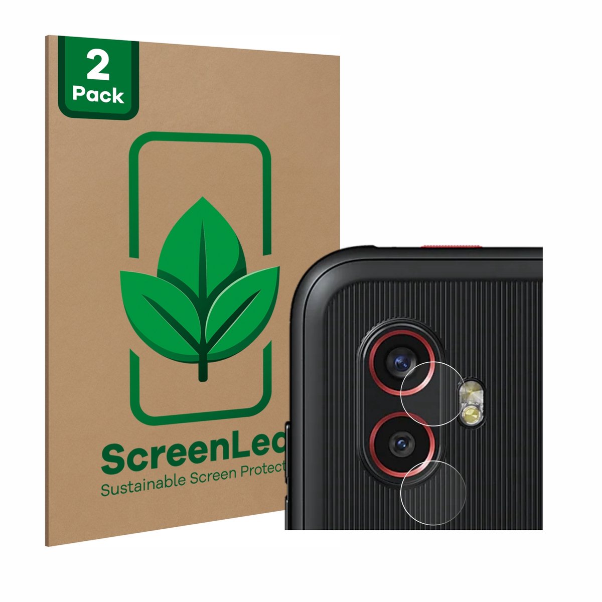 2 Stuks Screenprotector voor Samsung Galaxy XCover 6 Pro (ALLEEN Camera Lens) - Hoogwaardige Beschermfolie transparant