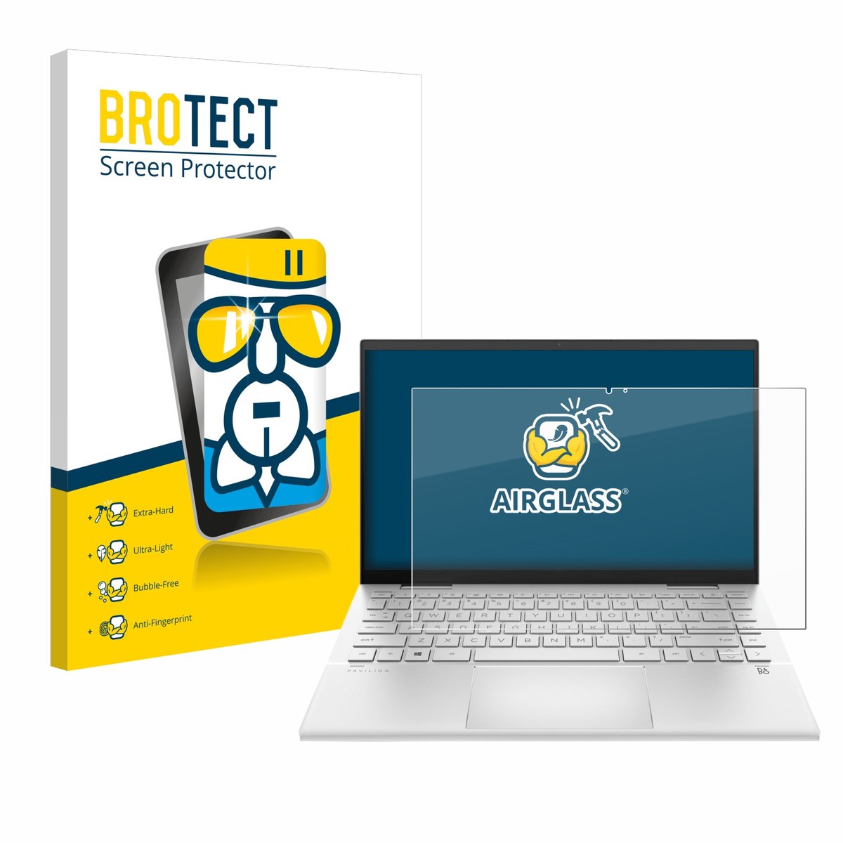 Screenprotector voor HP Pavilion x360 (14-dyX) Beschermglas transparant