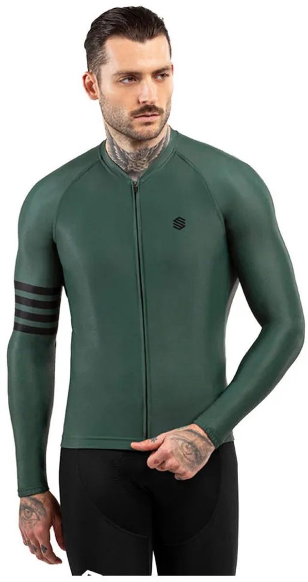 Siroko M2 Gravel Trui Met Lange Mouwen Groen 2XL