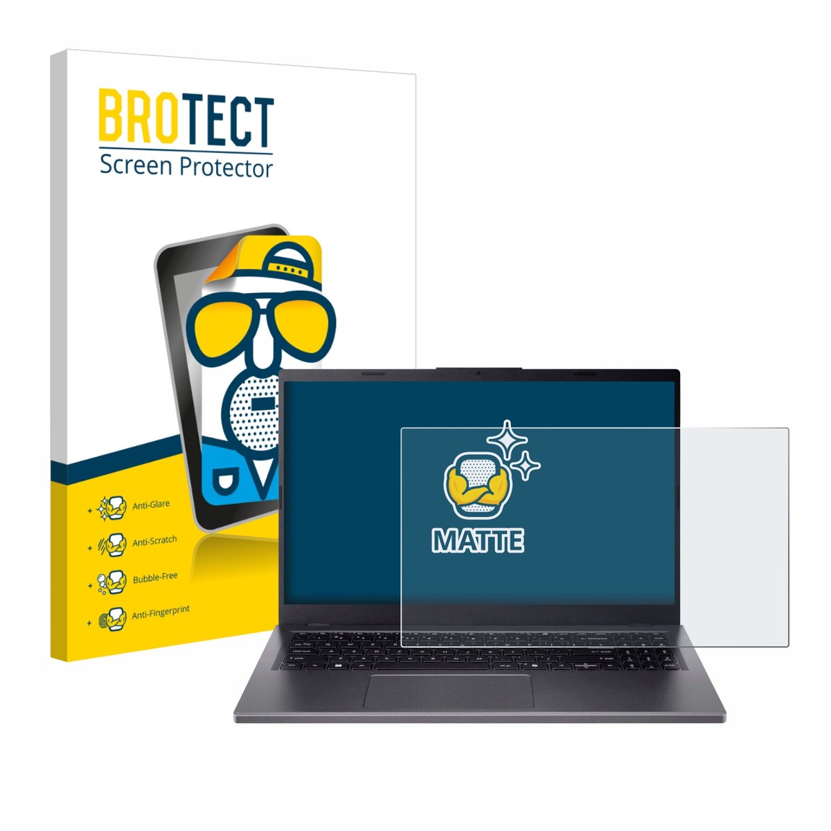 BROTECT - Screenprotector voor Acer Aspire 15 A15-51 - Folie Beschermfolie matte