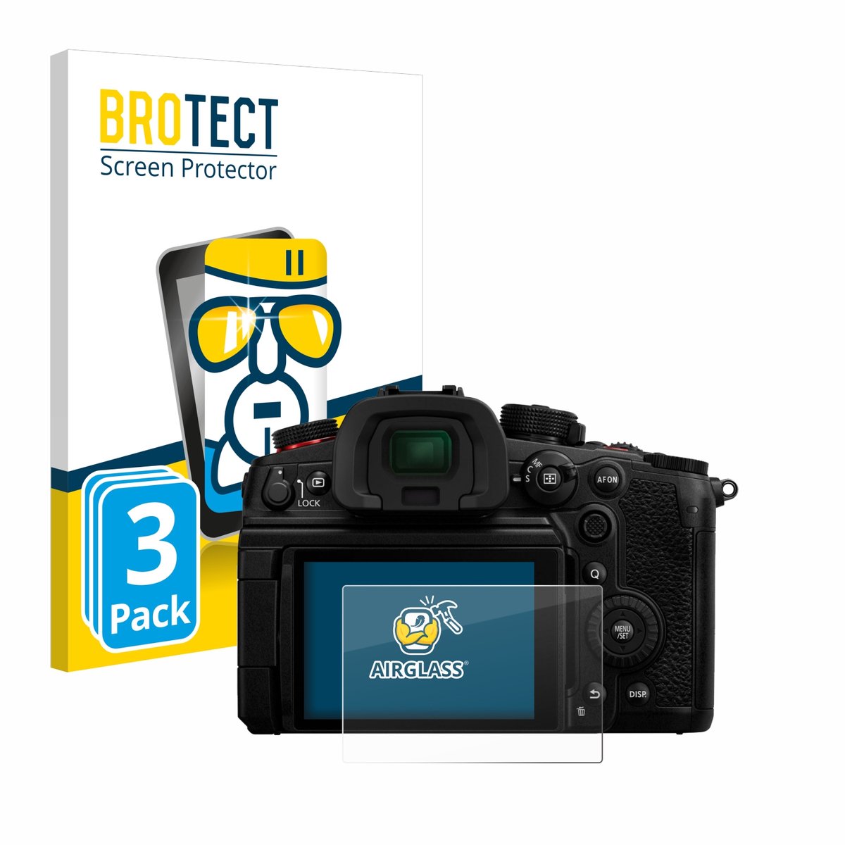 Screenprotector 3 Stuks voor Panasonic Lumix DC-GH7 Beschermglas transparant