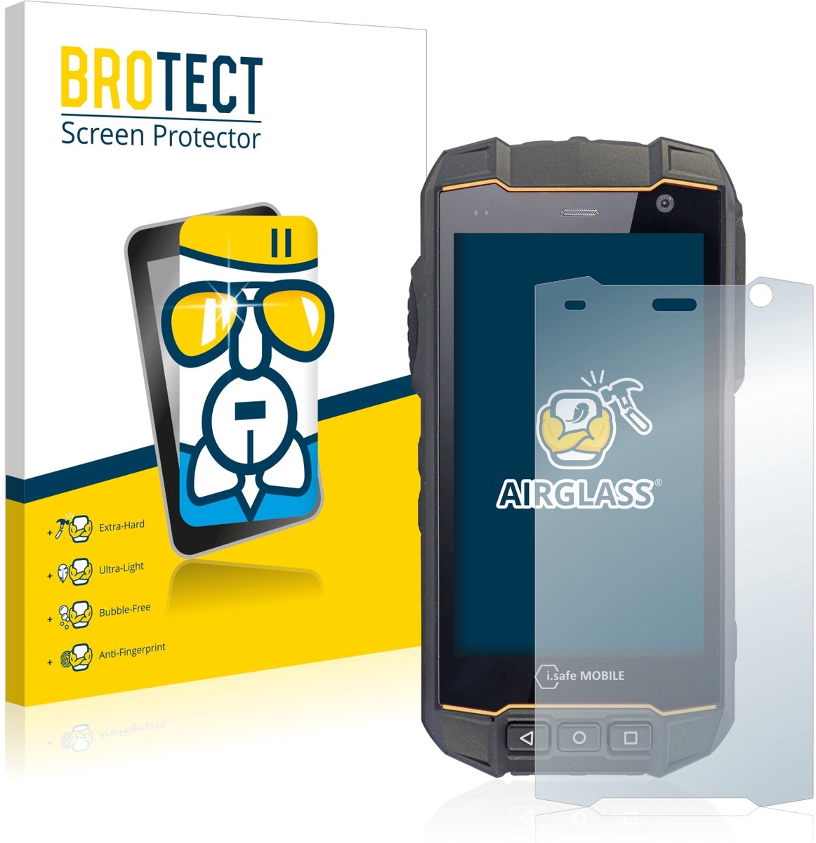 Screenprotector voor i.safe MOBILE IS530.2 Beschermglas transparant
