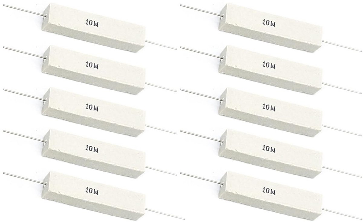 10x Keramische Cement Weerstanden 5W 5 Ohm - Hoogwaardige Bedradingscomponenten