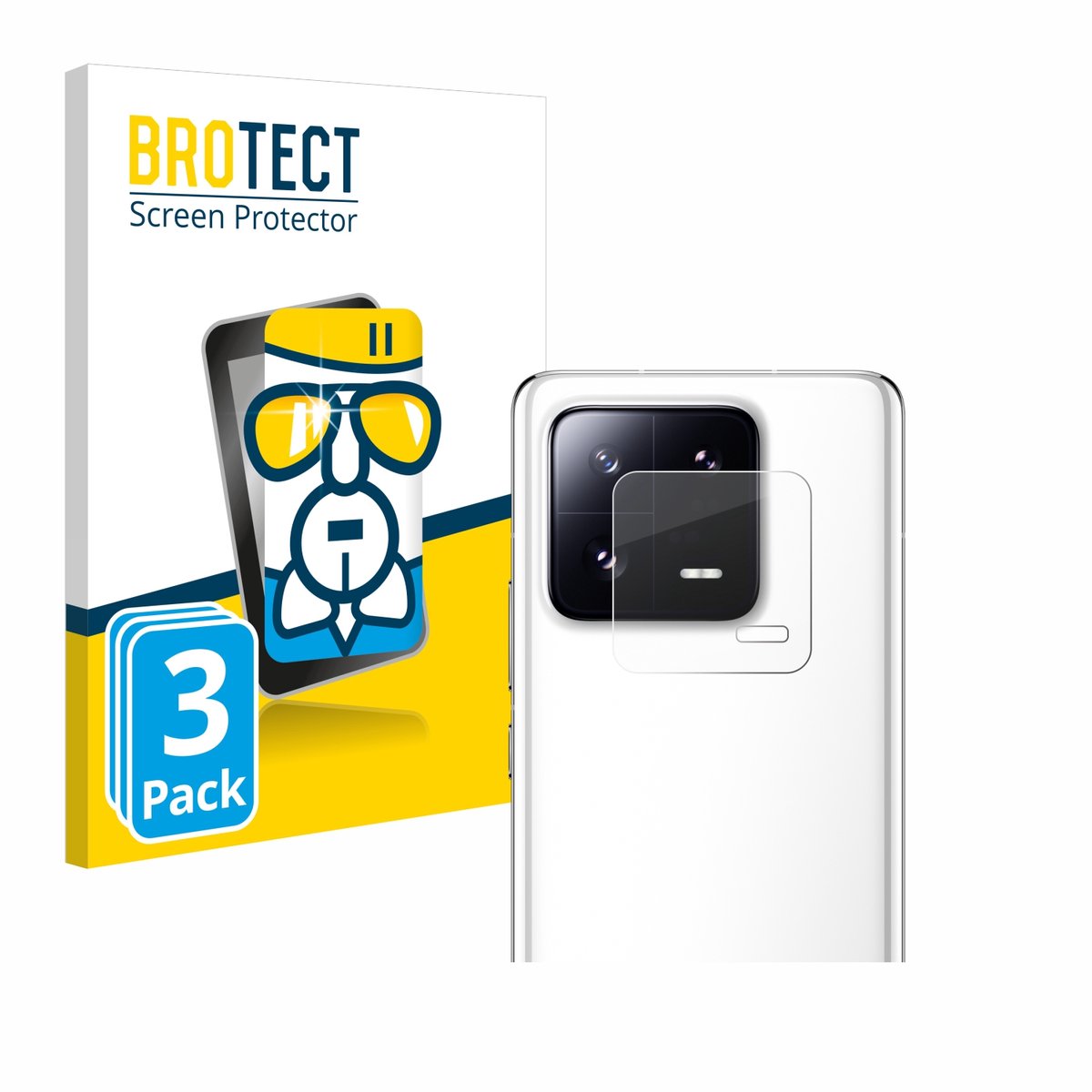 Screenprotector 3 Stuks voor Xiaomi 13 Pro (ALLEEN Camera Lens) Beschermglas transparant