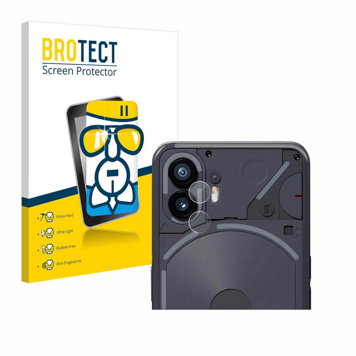 Screenprotector voor Nothing Phone (2) (ALLEEN Camera Lens) Beschermglas transparant