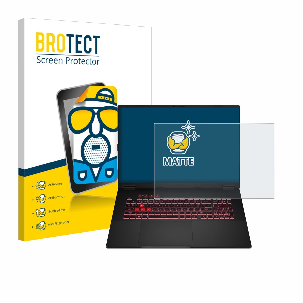 BROTECT - Screenprotector voor ASUS TUF Gaming A18 2025 - Folie Beschermfolie matte