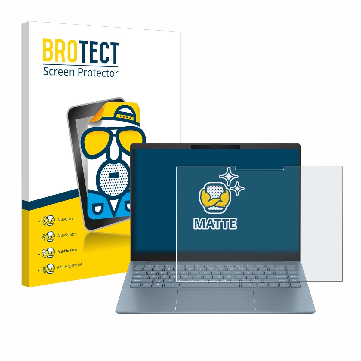 BROTECT - Screenprotector voor HP Pavilion Plus 14-ew - Folie Beschermfolie matte