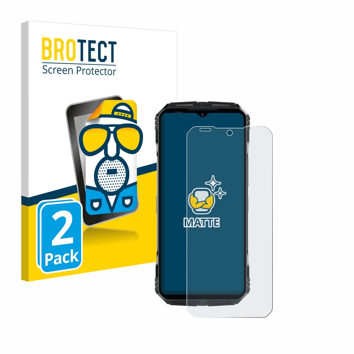 BROTECT - Screenprotector voor Doogee S118 Pro - Folie Beschermfolie matte 2 Stuks