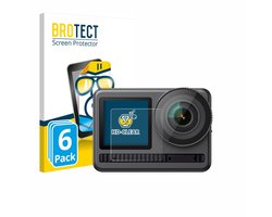 BROTECT - Screenprotector voor Akaso Brave 8 (Display voor) - Folie Beschermfolie transparant 6 Stuks