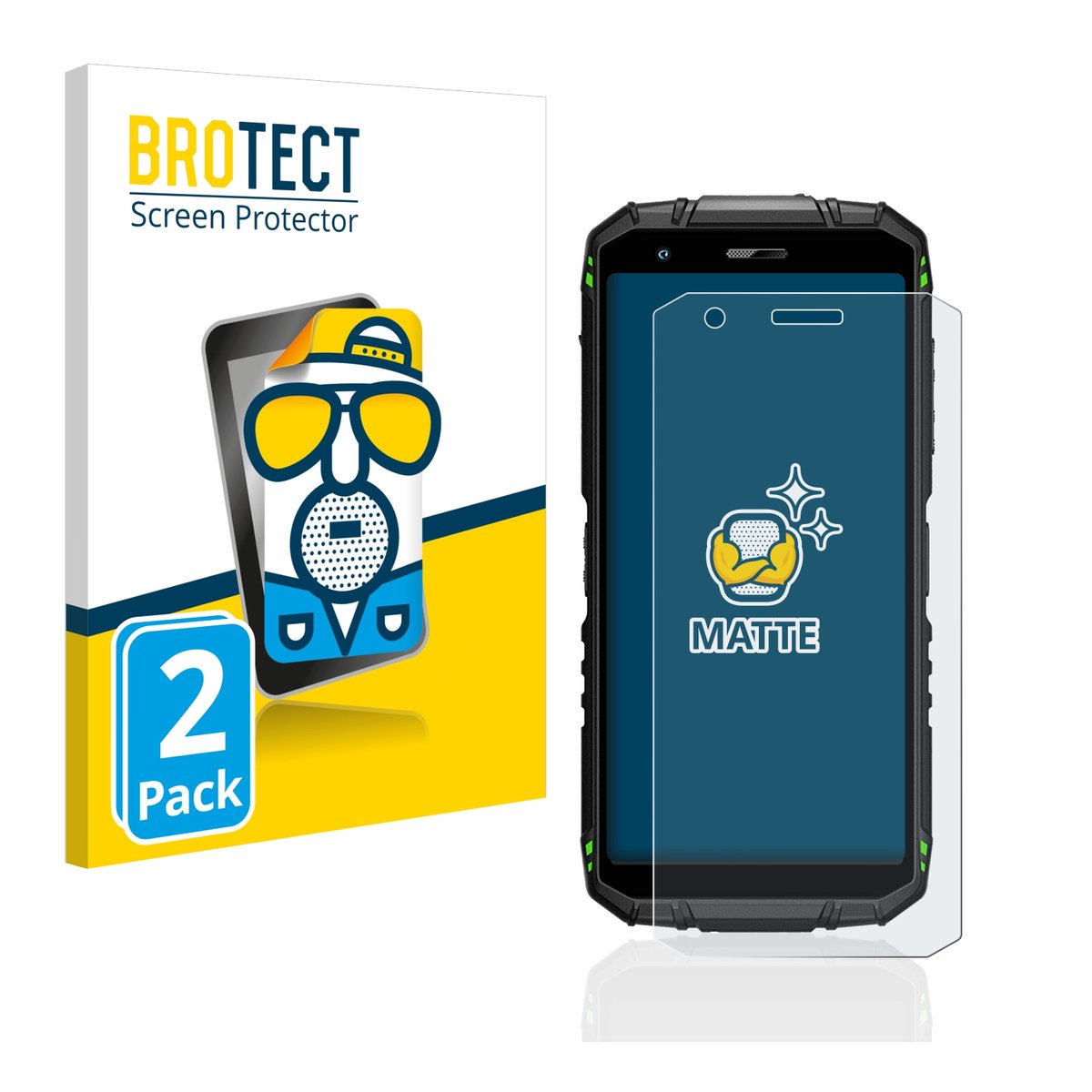 BROTECT - Screenprotector voor Doogee S41 Pro - Folie Beschermfolie matte 2 Stuks