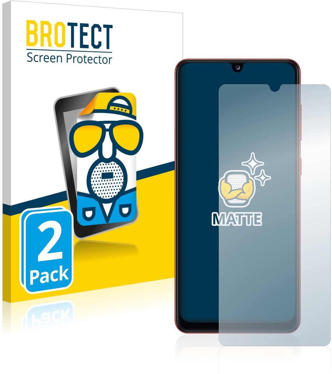 BROTECT - Screenprotector voor Samsung Galaxy A31 - Folie Beschermfolie matte 2 Stuks