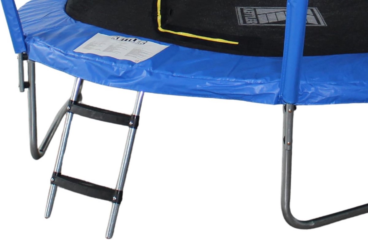 Ronde Trampoline Buiten met Veiligheidsnet en Ladder - 244 cm Doorsnede