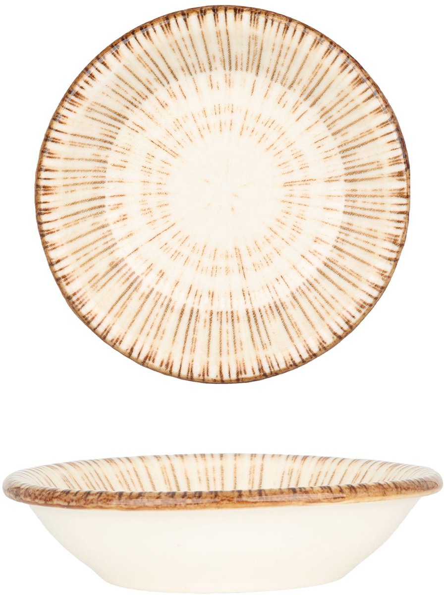 By Bone Serveerschaal - Legna - Porselein - 11 cm (100cc) - set van 4
