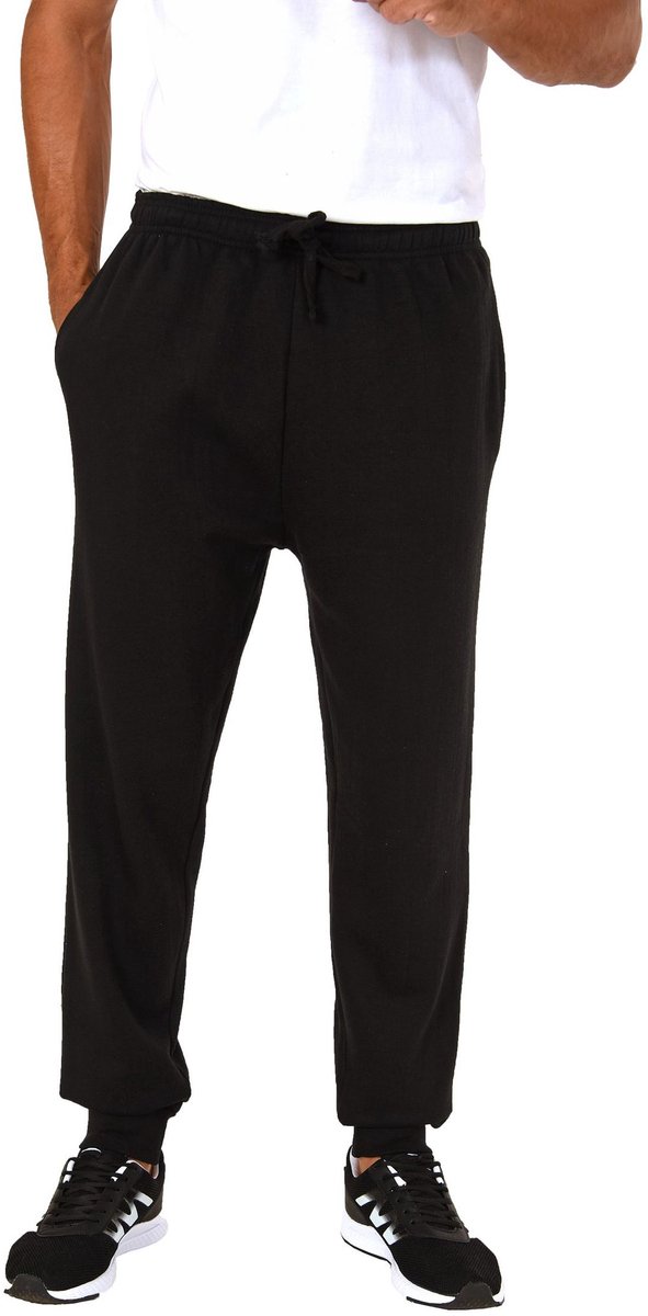 Normann Dames en heren joggingbroek met manchetten UNISEX schwarz