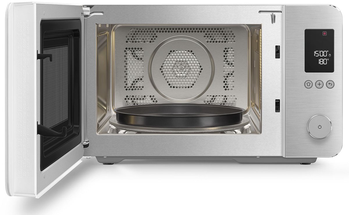 SMEG MOC02WHMEU Combi-Magnetron - Air Fry - Heteluchtoven & Grill - 27L - 2100W - Inverter Technologie - 25 Automatische Programma's - Soft Close - Collezione - Mat Wit thumbnail 6
