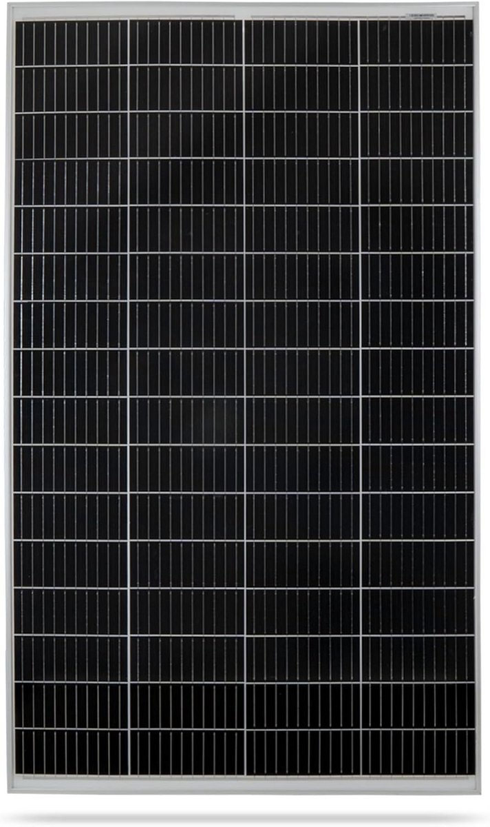 Zonnepaneel Monokristallijn - 12 Volt Paneel - Energie Opwekken - Robuust Aluminium Frame - 200 Watt - Zwart