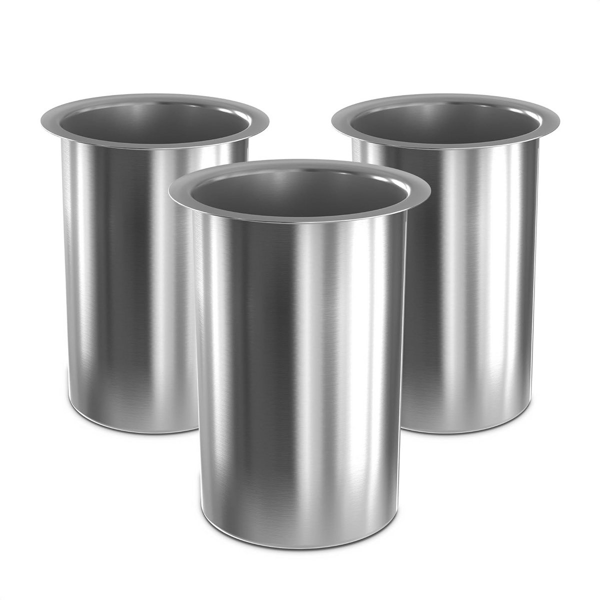 Set van 3 Keukengerei Houders RVS - Bestekhouder & Organizer voor Aanrecht