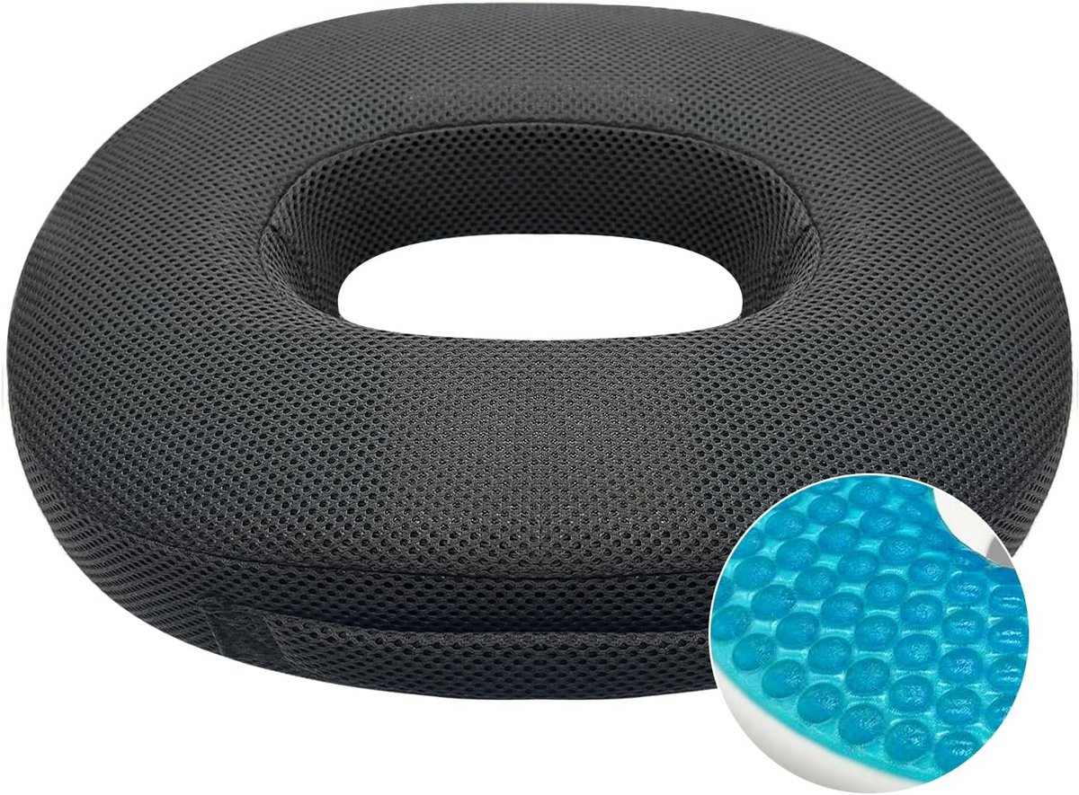 Orthopedisch Gel Zittingkussen Antislip voor Stuitpijn en Ischias